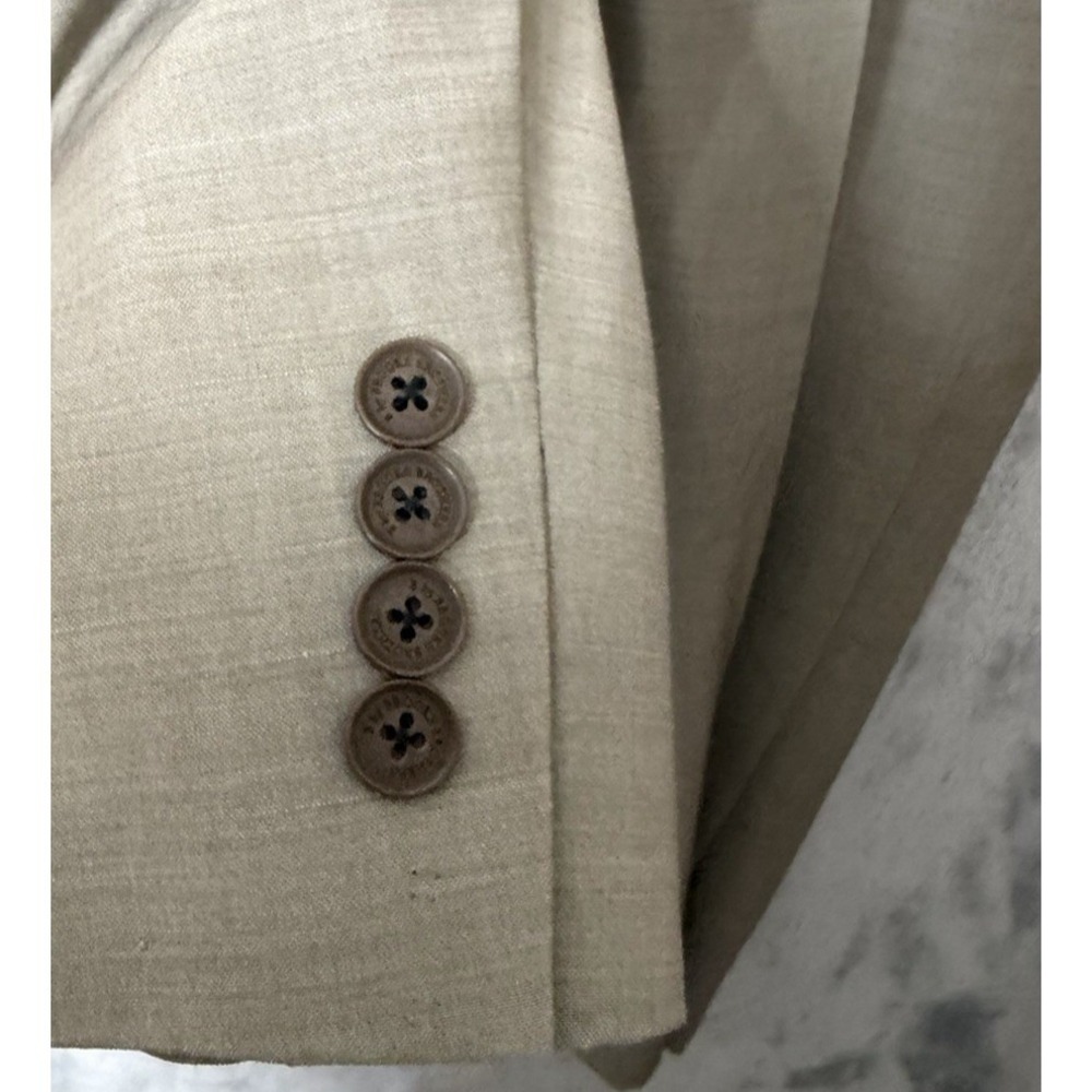 B by BROOKS BROTHERS Tan Beige 48L 38X30 Blazer Pants Classic - Picture 3 of 14